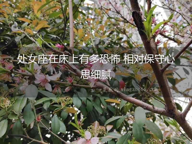 處女座在床上有多恐怖 相對(duì)保守心思細(xì)膩