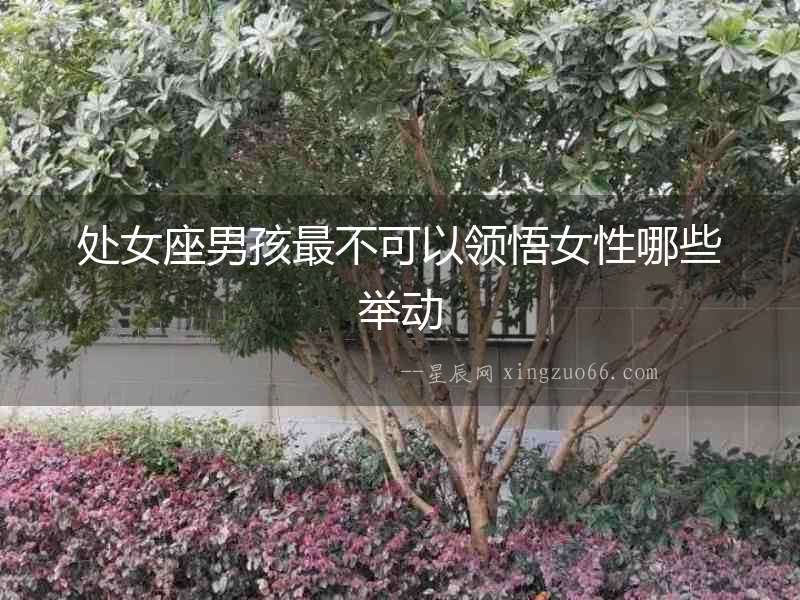 處女座男孩最不可以領(lǐng)悟女性哪些舉動(dòng)
