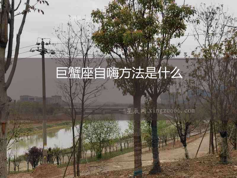 巨蟹座自嗨方法是什么