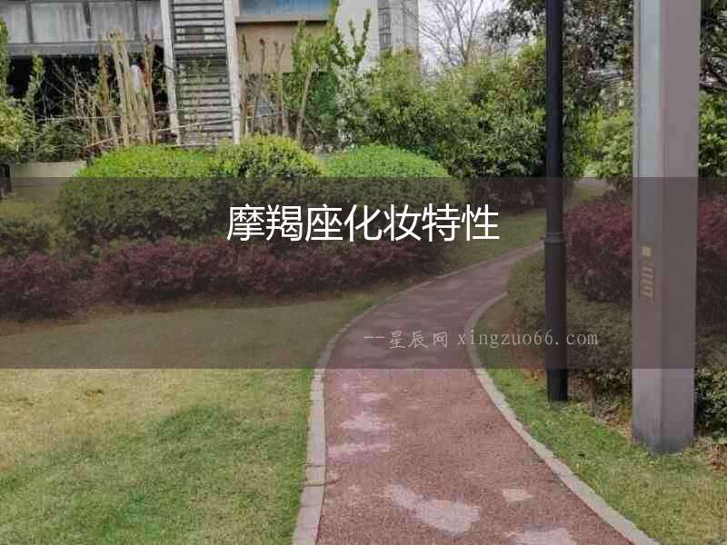 摩羯座化妝特性