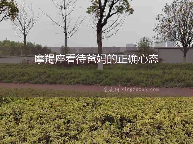 摩羯座看待爸媽的正確心態
