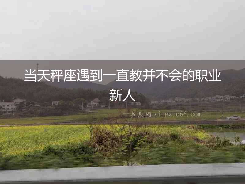 當天秤座遇到一直教并不會的職業新人