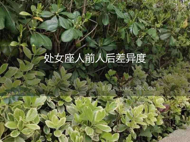 處女座人前人后差異度
