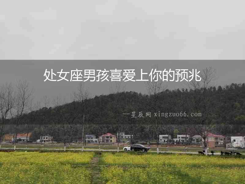 處女座男孩喜愛上你的預(yù)兆