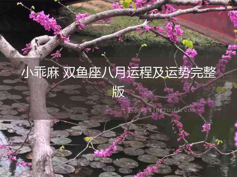 小乖麻 雙魚座八月運程及運勢完整版