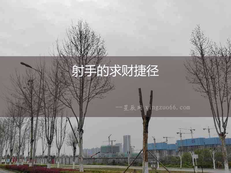 射手的求財捷徑