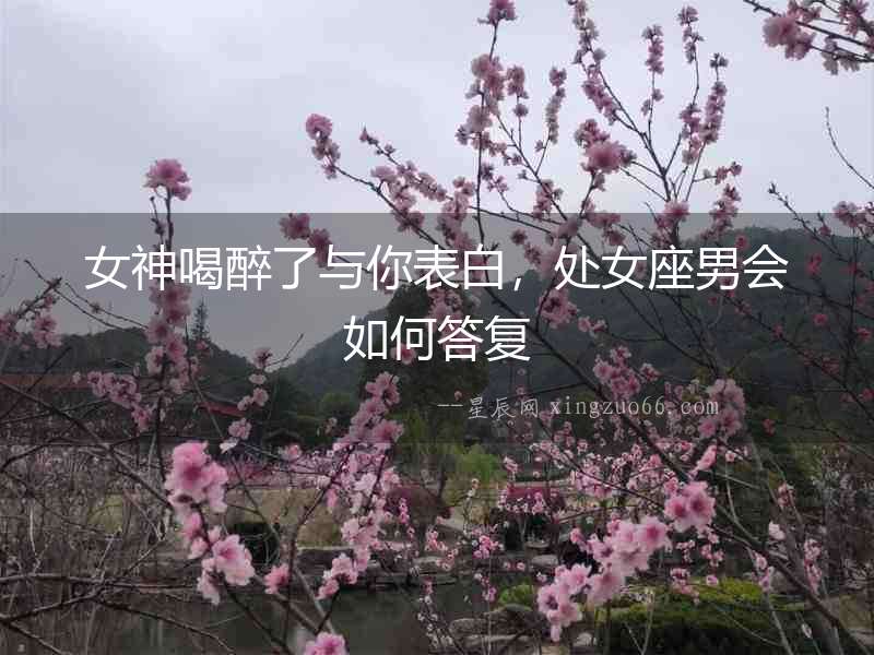 女神喝醉了與你表白，處女座男會如何答復