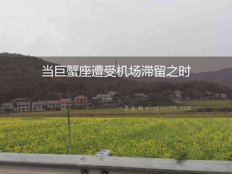 當(dāng)巨蟹座遭受機(jī)場(chǎng)滯留之時(shí)