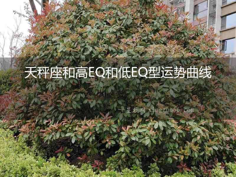 天秤座和高EQ和低EQ型運勢曲線