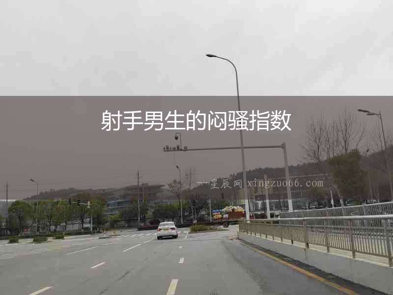 射手男生的悶騷指數