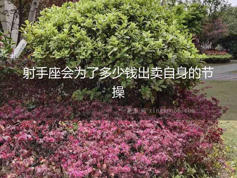 射手座會(huì)為了多少錢(qián)出賣自身的節(jié)操