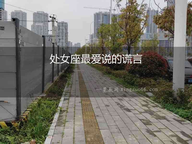 處女座最愛說的謊言