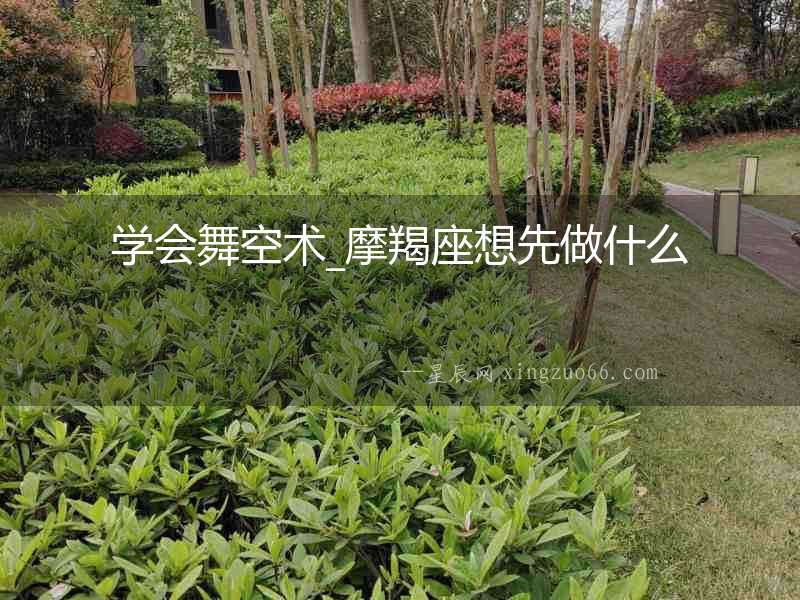 學會舞空術_摩羯座想先做什么