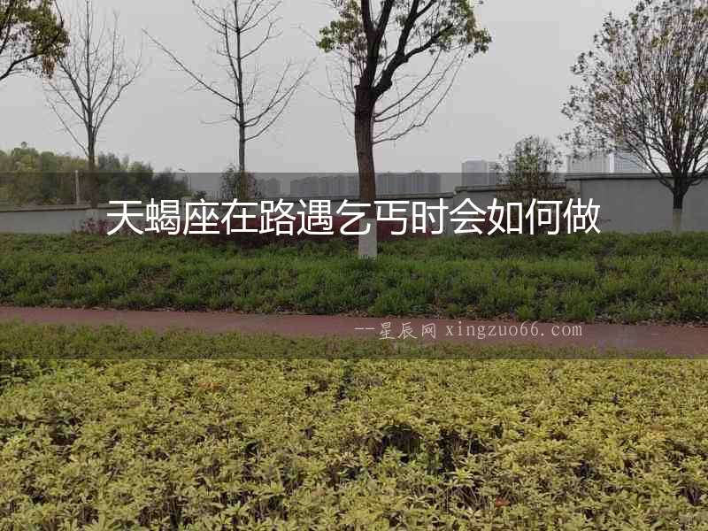 天蝎座在路遇乞丐時會如何做