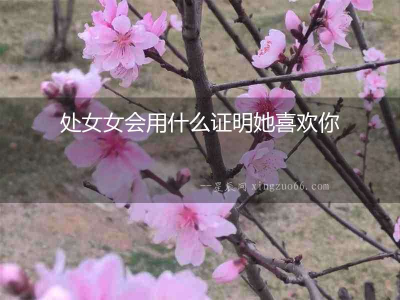 處女女會用什么證明她喜歡你