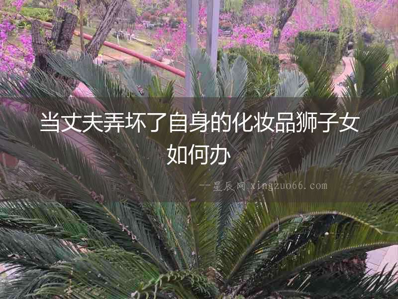 當丈夫弄壞了自身的化妝品獅子女如何辦