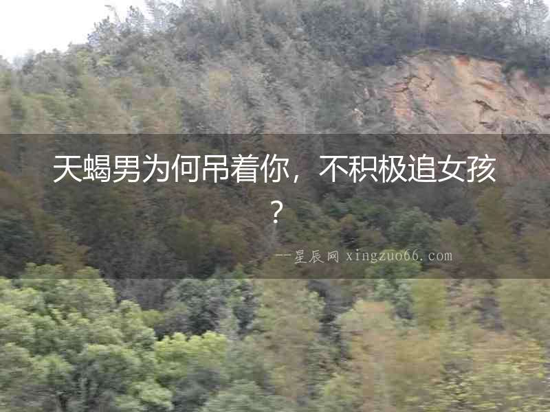 天蝎男為何吊著你，不積極追女孩？