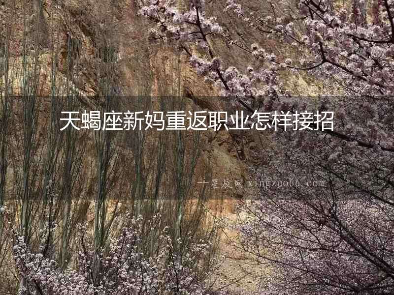 天蝎座新媽重返職業怎樣接招