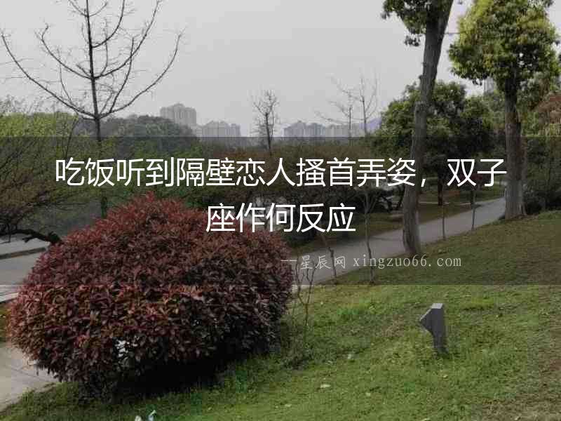 吃飯聽到隔壁戀人搔首弄姿，雙子座作何反應