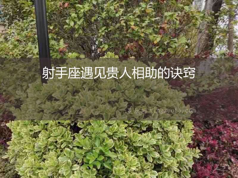 射手座遇見貴人相助的訣竅