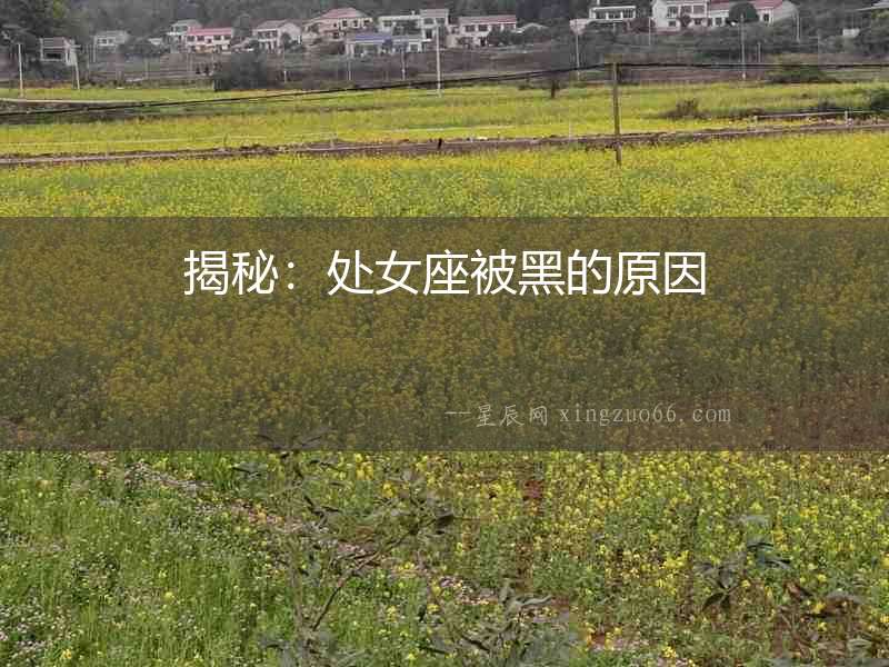揭秘：處女座被黑的原因