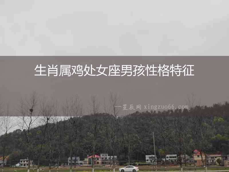 生肖屬雞處女座男孩性格特征