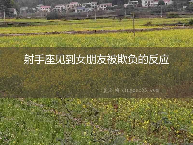 射手座見到女朋友被欺負的反應
