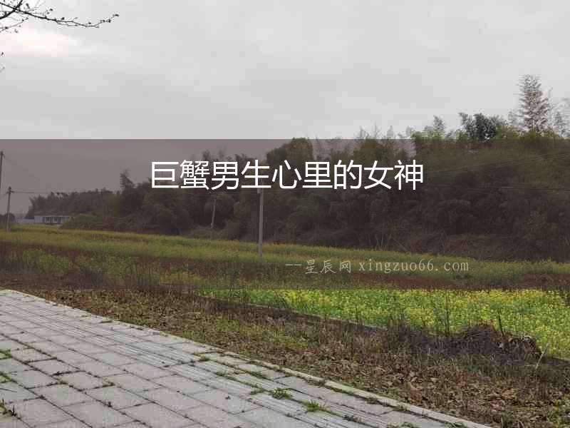 巨蟹男生心里的女神