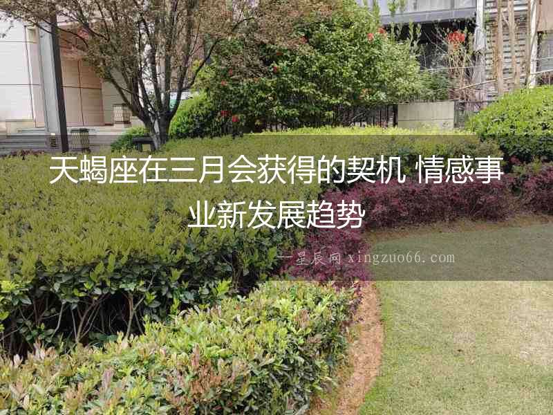 天蝎座在三月會獲得的契機 情感事業新發展趨勢