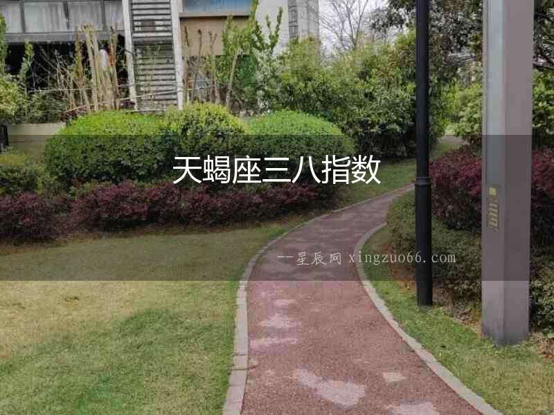 天蝎座三八指數