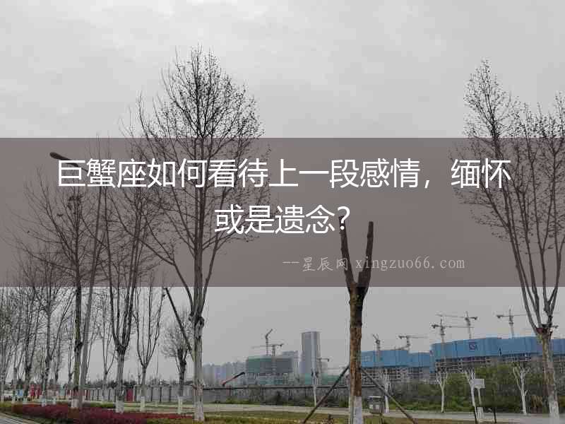 巨蟹座如何看待上一段感情，緬懷或是遺念？