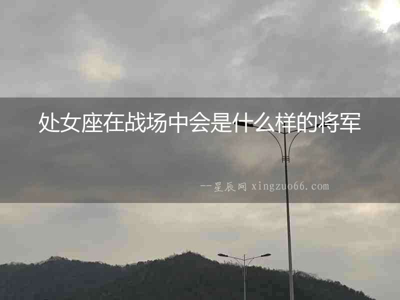 處女座在戰場中會是什么樣的將軍