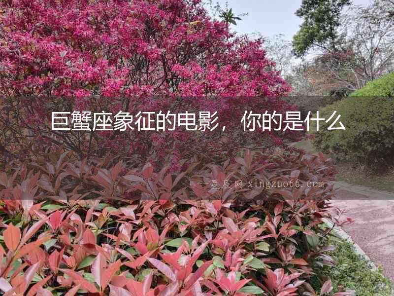 巨蟹座象征的電影，你的是什么