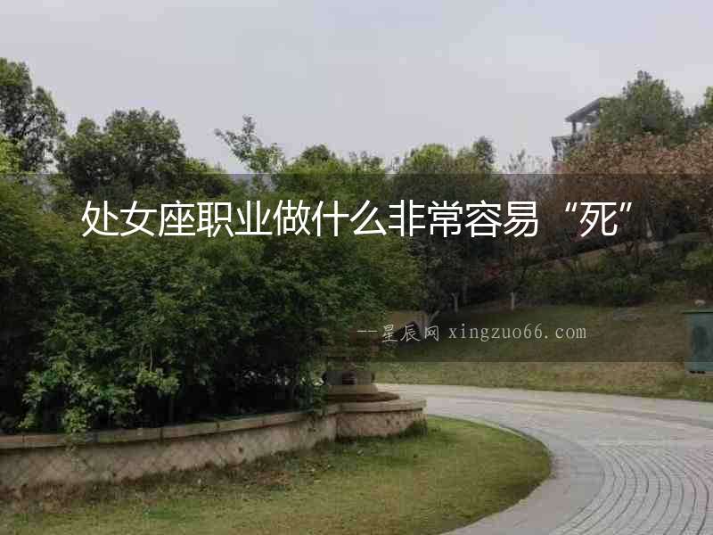 處女座職業(yè)做什么非常容易“死”