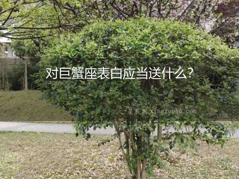 對巨蟹座表白應當送什么？