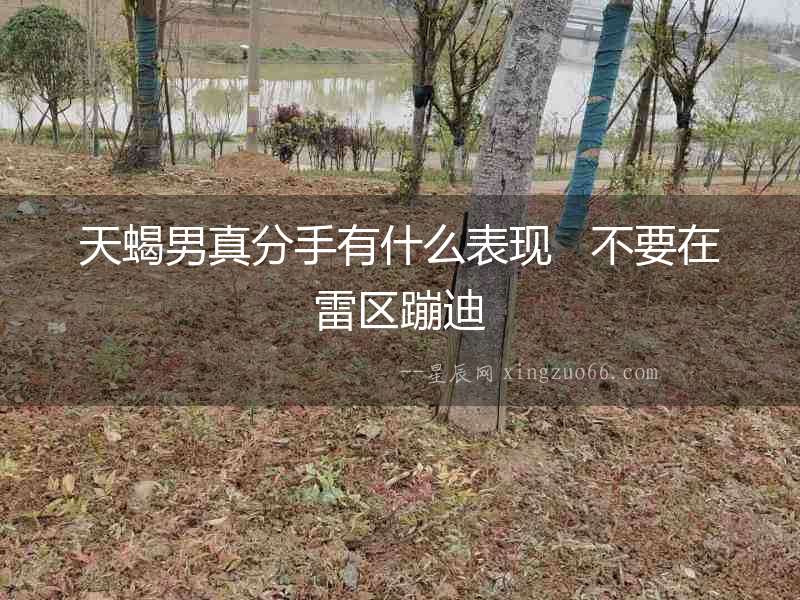 天蝎男真分手有什么表現(xiàn)   不要在雷區(qū)蹦迪