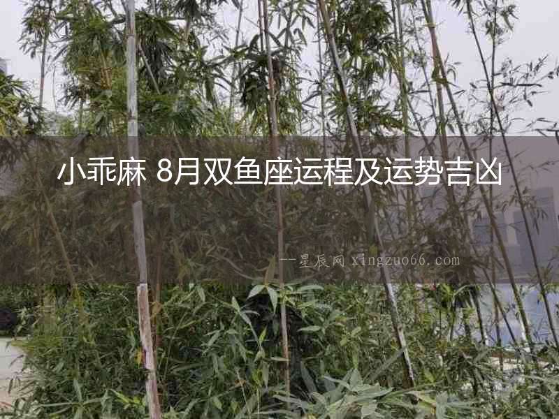 小乖麻 8月雙魚座運(yùn)程及運(yùn)勢吉兇