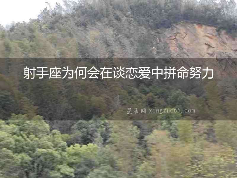 射手座為何會在談戀愛中拼命努力