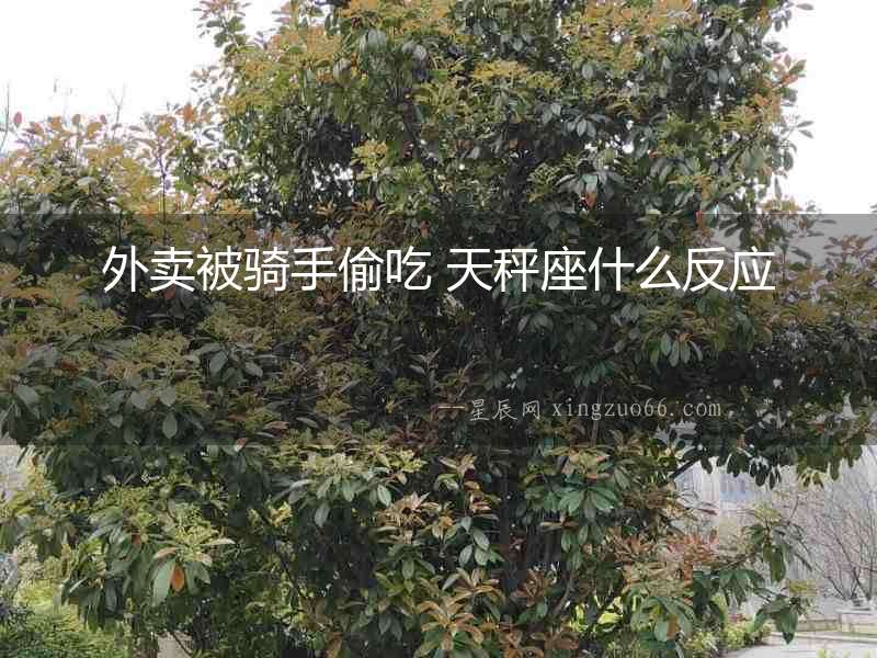外賣被騎手偷吃 天秤座什么反應