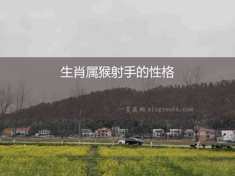 生肖屬猴射手的性格