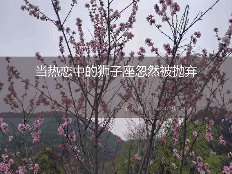 當熱戀中的獅子座忽然被拋棄