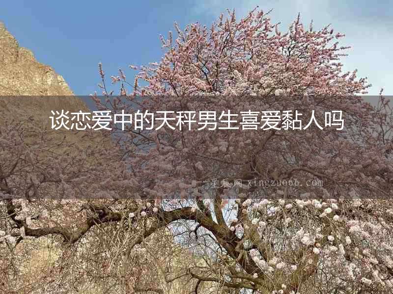 談戀愛中的天秤男生喜愛黏人嗎