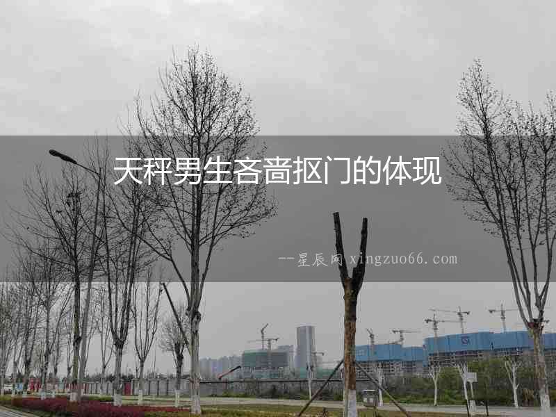 天秤男生吝嗇摳門的體現