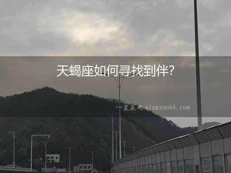 天蝎座如何尋找到伴？