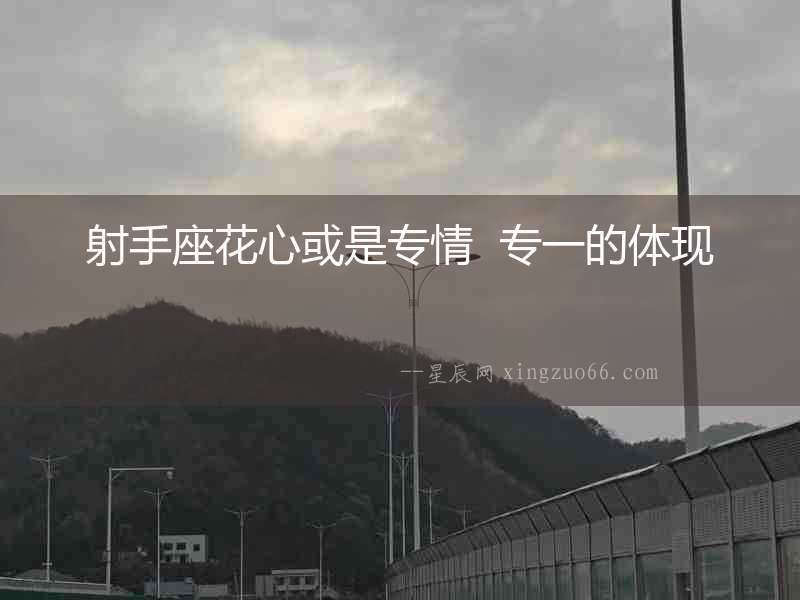射手座花心或是專情  專一的體現