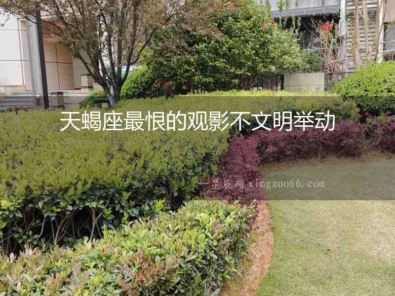 天蝎座最恨的觀影不文明舉動