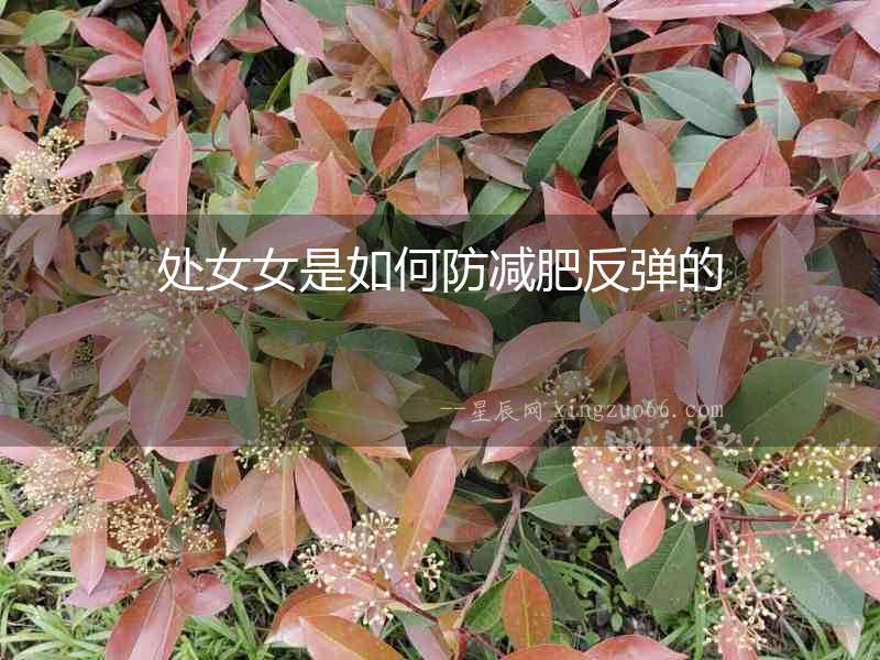 處女女是如何防減肥反彈的