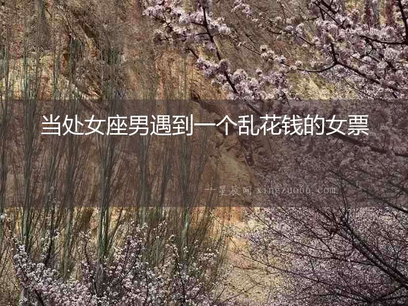 當(dāng)處女座男遇到一個(gè)亂花錢的女票