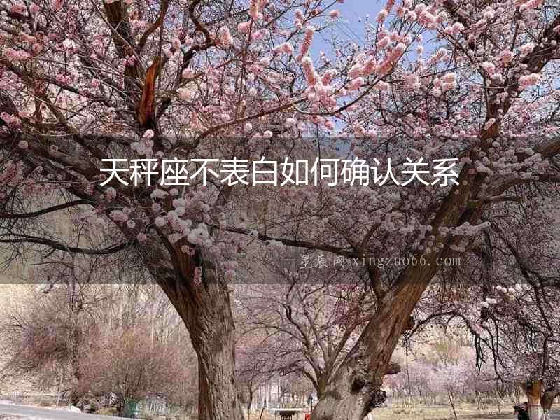天秤座不表白如何確認關系