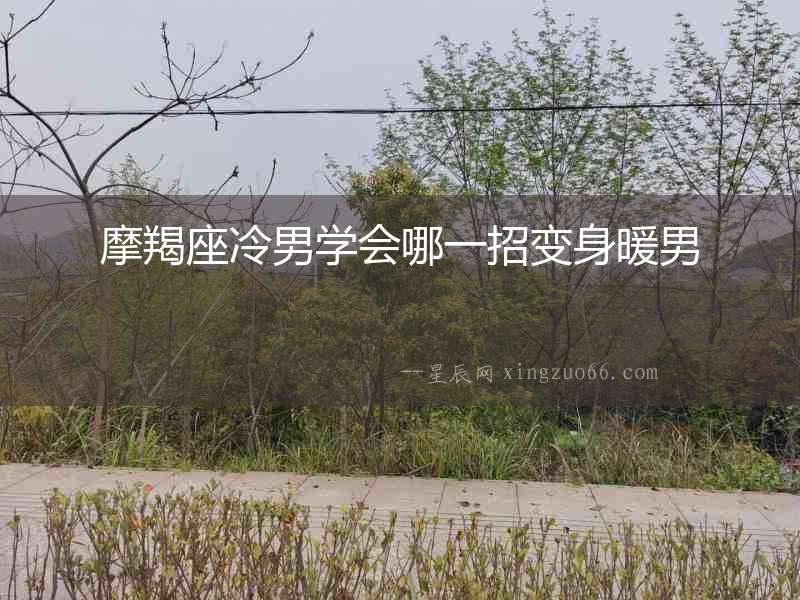 摩羯座冷男學(xué)會(huì)哪一招變身暖男